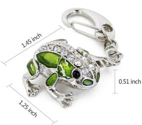 img 2 attached to 🐸 Милый и уникальный USB-флеш-накопитель Crystal Frog - 16 ГБ памяти с ключевым кольцом