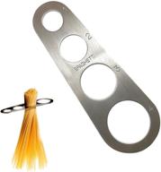 🍝 akoak stainless steel spaghetti pasta measure tool - 4 measuring holes for portion control - 1 piece, 7 inches logo