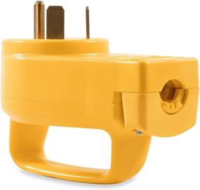 img 2 attached to Improved Camco Heavy Duty RV 30 AMP PowerGrip Male Replacement Plug - Enhanced Durability and Safety with Easy Grip (55245)