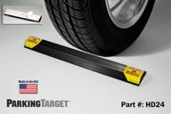 🅿️ parking target hd24: heavy-duty parking aid for car and garage wall protection - convenient installation – peel n stick - requires only 1 per vehicle – engineered to outlast your vehicle - ideal as a thoughtful gift logo