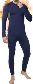 img 4 attached to Men's Winter Hunting Gear: Thermal Underwear Set - Fleece Lined Long Johns for Warmth, Base Layer for Skiing, Sports & Outdoor Activities