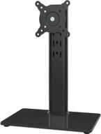 🖥️ premium free-standing lcd monitor stand riser for 13-32 inch screens: swivel, height adjustability, rotation - holds one (1) screen up to 77 lbs - ht05b-001 logo