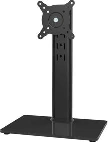 img 4 attached to 🖥️ Premium Free-Standing LCD Monitor Stand Riser for 13-32 inch Screens: Swivel, Height Adjustability, Rotation - Holds One (1) Screen up to 77 lbs - HT05B-001