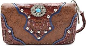 img 2 attached to 🤠 Stylish Western Cowgirl Concealed Conchos Shoulder Handbags & Wallets for Totes - Must-Have Accessories for Women!