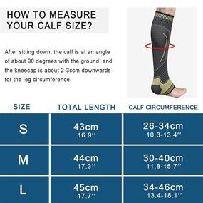 img 1 attached to Copper Calf Compression Sleeves for Running, Cycling and Pain Relief – Small Size