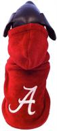 ❤️ ncaa alabama crimson tide polar fleece hooded dog jacket: warmth and team spirit combined! логотип