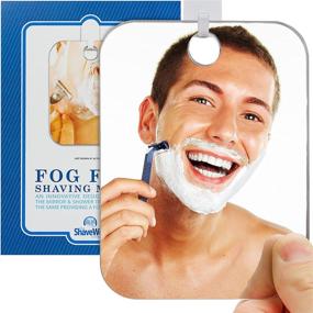 img 3 attached to 🪞 The Shave Well Company Original Anti-Fog Shaving Mirror: Fogless Bathroom Handheld Mirror for Men and Women with Long-Lasting Removable Adhesive Hook