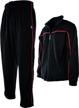 velour tracksuit zippered pockets 204 charcoal men's clothing for active logo