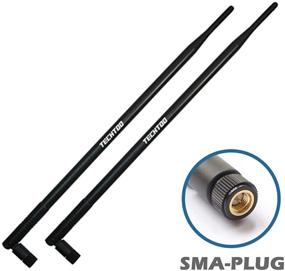 img 4 attached to 📡 TECHTOO 9dBi WiFi Antenna with SMA Male (SMA-Plug) Connector - Enhanced Compatibility for Foscam Anran Haloview IP Camera & Other Wireless Security Camera Antenna - 2.4Ghz Wireless Networking Device (SMA-Plug 2Pack)