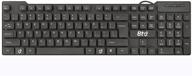 bto usb wired keyboard - 104 keys with numeric pad, anti-spill & dust-proof, slim & flexible design - compatible with laptop notebooks, desktop pcs, tablets, towers - windows 7, 8, 10 logo