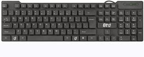 img 4 attached to BTO USB Wired Keyboard - 104 Keys with Numeric Pad, Anti-Spill & Dust-Proof, Slim & Flexible Design - Compatible with Laptop Notebooks, Desktop PCs, Tablets, Towers - Windows 7, 8, 10