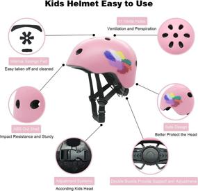 img 2 attached to 🧒 Lightweight Kids Bike Helmet, Adjustable Children Bicycle Helmet for Ages 5-12 - 54-58cm