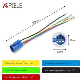 img 1 attached to 🔈 Efficient Pre-Wired APIELE Momentary Speaker Mounting for Industrial Electrical and Controls & Indicators