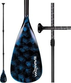 img 4 attached to 🏻 WOOWAVE SUP Paddle: Adjustable 3 Piece Stand-Up Paddle – Top-Quality Aluminum Alloy, Fiberglass, and Carbon Fiber Options