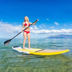 img 2 attached to 🏻 WOOWAVE SUP Paddle: Adjustable 3 Piece Stand-Up Paddle – Top-Quality Aluminum Alloy, Fiberglass, and Carbon Fiber Options