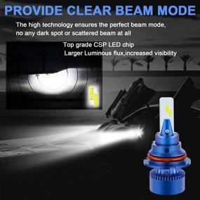 img 2 attached to 🚗 Enhance Your Drive with Win Power 9007 LED Headlight Bulb, 42W 6000K CSP Chips Conversion Kit