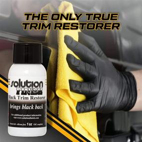 img 2 attached to Revive and Restore: Solution Finish - Black Plastic & Vinyl Restorer for Car and Truck Detailing - 1 oz.
