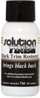 revive and restore: solution finish - black plastic & vinyl restorer for car and truck detailing - 1 oz. logo