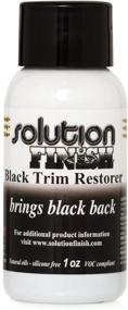 img 4 attached to Revive and Restore: Solution Finish - Black Plastic & Vinyl Restorer for Car and Truck Detailing - 1 oz.