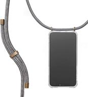 📱 knok case crossbody phone necklace - grey iphone 6/6s cord strap mobile cover | phone collar lanyard case: stylish & secure logo