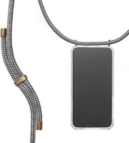 img 4 attached to 📱 KNOK Case Crossbody Phone Necklace - Grey iPhone 6/6s Cord Strap Mobile Cover | Phone Collar Lanyard Case: Stylish & Secure