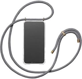 img 3 attached to 📱 KNOK Case Crossbody Phone Necklace - Grey iPhone 6/6s Cord Strap Mobile Cover | Phone Collar Lanyard Case: Stylish & Secure