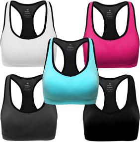 img 4 attached to MIRITY Women Racerback Sports Bras Women's Clothing
