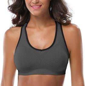 img 2 attached to MIRITY Women Racerback Sports Bras Women's Clothing