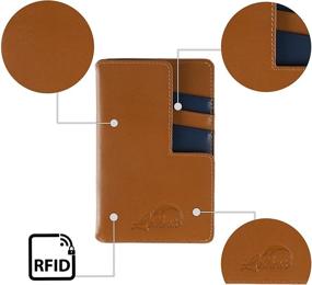 img 1 attached to Lethnic Thin RFID Wallet - 🔒 Uniquely Mixed Genuine Leather for Men and Women