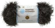 🧶 пряжа lion brand yarn 5800-553 martha stewart glitter eyelash yarn, onyx: блеск и гламур, который завораживает! логотип