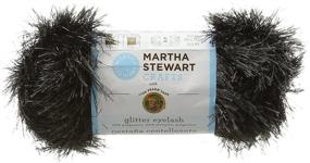 img 1 attached to 🧶 Пряжа Lion Brand Yarn 5800-553 Martha Stewart Glitter Eyelash Yarn, Onyx: Блеск и гламур, который завораживает!