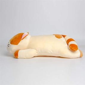 img 1 attached to 🐱 Krisphily Very Soft Stuffed Animals: Adorable Brown Kitten Kitty Plush Cat Toys, Pillows for Office or Sleeping (23.5")