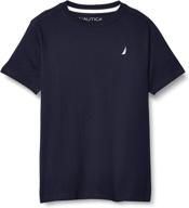 nautica short sleeve solid shirt: high-quality boys' clothing and stylish tops, tees & shirts logo