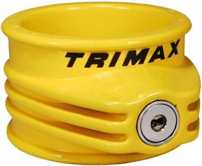 img 3 attached to Highly Durable Trimax TFW55 5th Wheel Trailer Lock in Vibrant Yellow