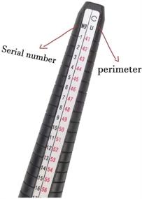 img 1 attached to 📏 Метр Вольфрам-зонд для измерения размера колец по США от 2 до 15 - Полный комплект с измерительным стержнем для колец, инструментом для измерения пальцев и мандрилем ювелира - Идеальный инструмент для ювелиров для точного измерения размера колец.