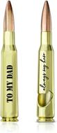 engraved 'to my dad always my hero' - 50 cal bottle opener | dad gifts from son or daughter | birthday presents for dad from kids logo