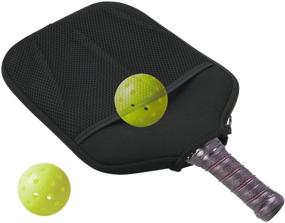 img 3 attached to Protective Neoprene Pickleball Paddle Cover - Cosmos Pack of 2, Racket Sleeve