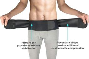 img 2 attached to 🏋️ Sciatic, Pelvic & Lower Back Pain Relief Sacroiliac Belt for Women and Men - New Fashion Compression Hip Support Belt