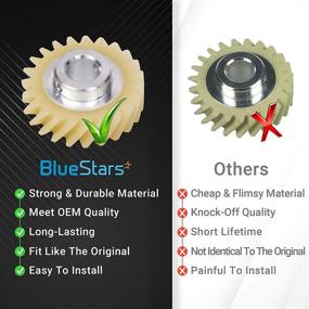 img 3 attached to 🔧 Blue Stars Ultra Durable W10112253 Mixer Worm Gear Replacement Part: Perfect Fit For Whirlpool & KitchenAid Mixers - Replaces OEM Numbers 4162897, 4169830, AP4295669