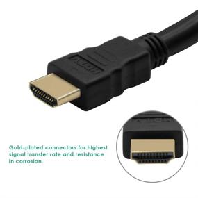 img 1 attached to 🔌 OWIKAR HDMI to RCA Audio Cable: 5ft/1.5m HDMI Male Connector to 5RCA Video AV Converter Adapter for HDTV DVD and LCD Projectors