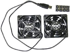 img 3 attached to 💨 Coolerguys Dual 80mm USB Cooling Fans: Beat the Heat with Double the Cooling Power!