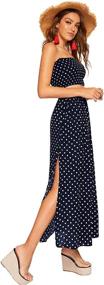 img 1 attached to 👗 Floerns Women's Polka Dot Crop Top and Long Skirt Set: Stylish 2 Piece Outfit with Pockets