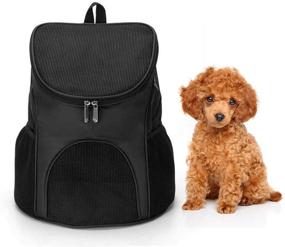 img 3 attached to Versatile Dog Backpack Carrier for Small Pet - Mesh Breathable Bag for Travel, Camping, Hiking & Outdoor Activities