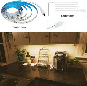 img 3 attached to KXZM Motion Sensor Activated LED Strip Light Warm White 3000-3500K