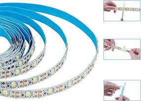 img 1 attached to KXZM Motion Sensor Activated LED Strip Light Warm White 3000-3500K