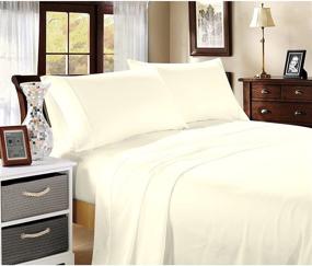 img 1 attached to 🏰 Luxurious Livingston Home LH-15008-IV-Q 400 Thread Count Queen Ivory: Unparalleled Comfort & Elegance