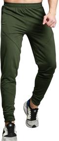 img 4 attached to TBMPOY Athletic Running Jogger Pockets Men's Clothing for Active