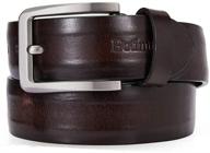 grain heavy italian leather causal men's accessories in belts logo