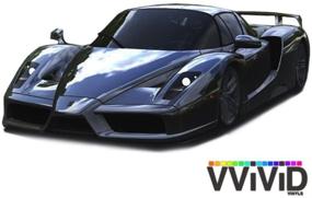 img 3 attached to Transform Your Surfaces with VViViD Standard Gloss Chrome Black Vinyl Wrap - Adhesive Film Roll (17.75 Inch x 60 Inch)