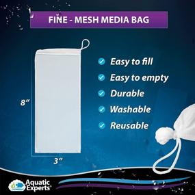 img 2 attached to Optimal Bulk Aquarium Filtration with Aquatic Experts' Drawstring Bags - Designed Custom Chemical Media Filter Bag for Fine Mesh Filter Media Pouches